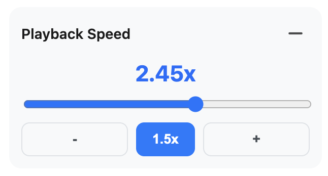 Forrager speed controls